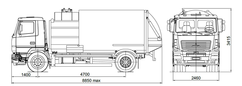 МАЗ-5909С3 на шасси МАЗ-5340С3